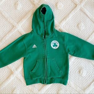 Adidas Toddler Boys Celtics Full ZIP Hoodie 3T